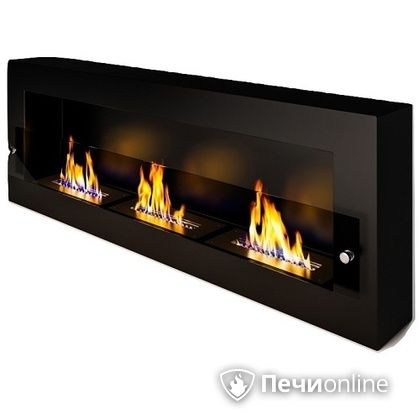 Биокамин ЭкоЛайф Fire Line Glass black burgundy в Вологде